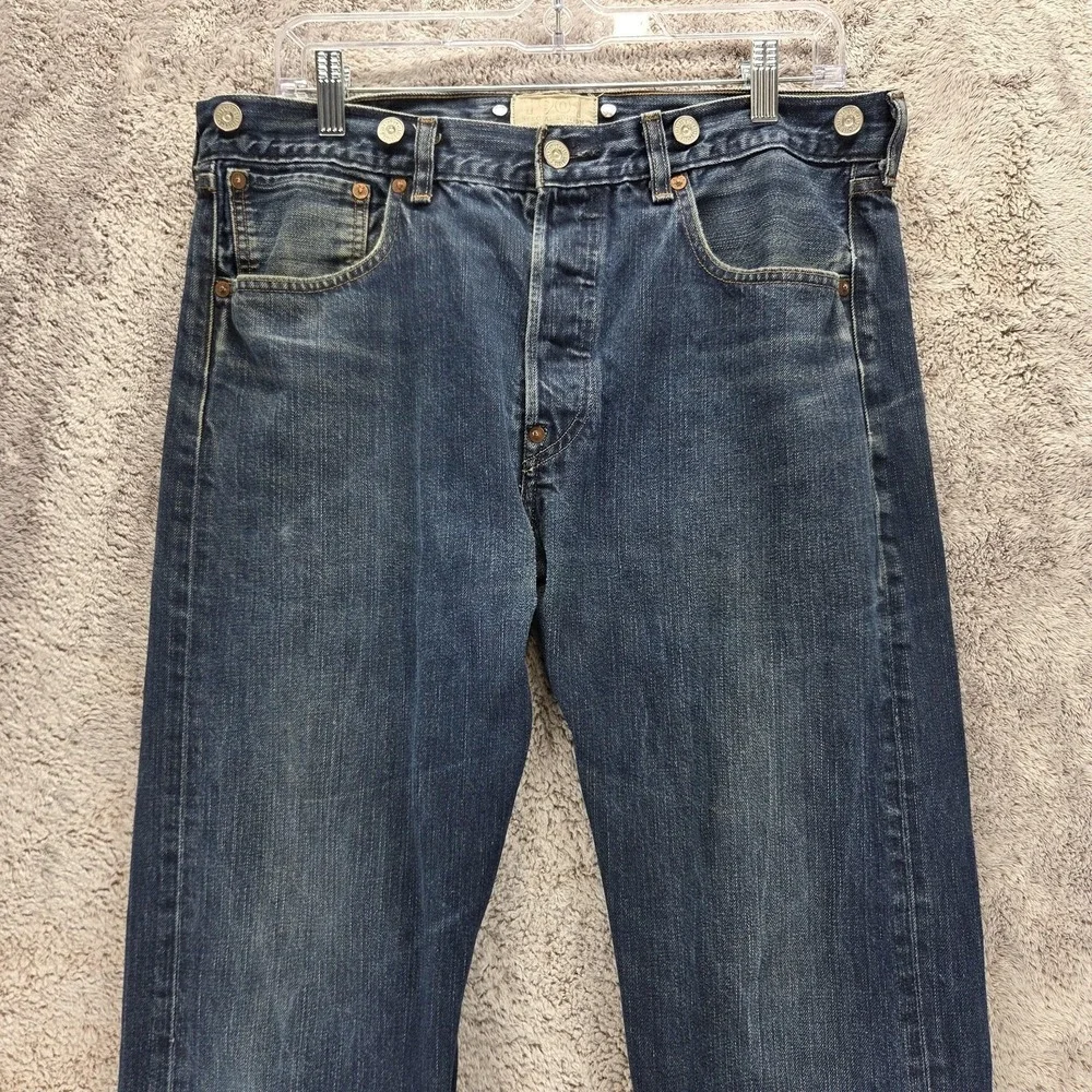 VTG Levis Jeans Mens Blue 1901 Special Edition Buckle Back Zip Fly Fits 34x32